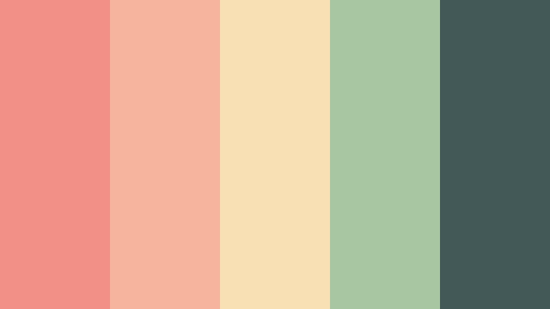 coral garden party wedding video color color palette with hex codes