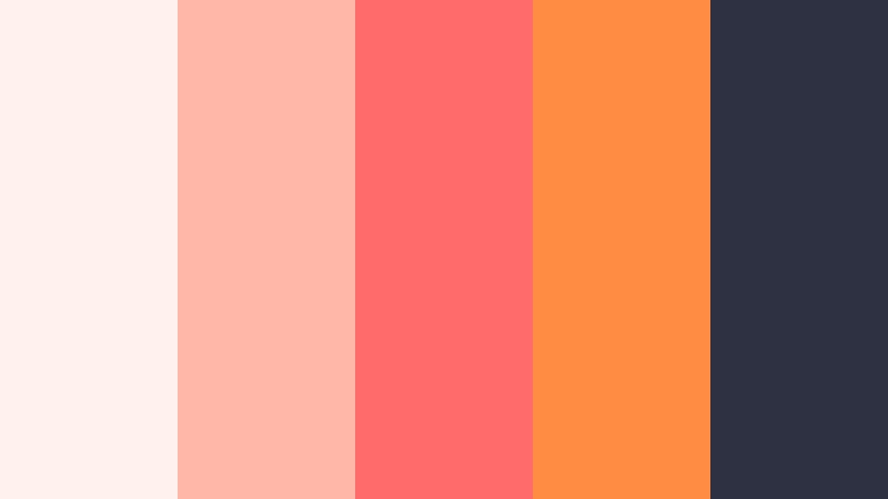 coral passport pop travel video color color palette with hex codes