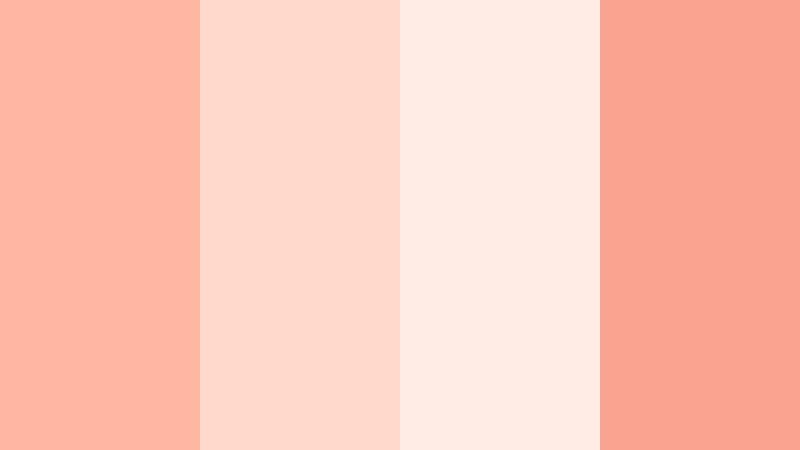 coral petal whisper soft coral color palette with hex codes