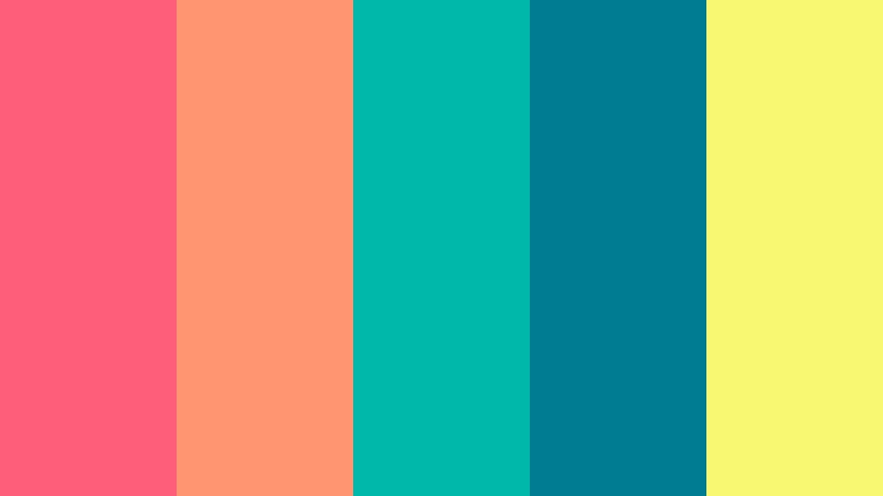 coral reef pop beach color palette color palette with hex codes