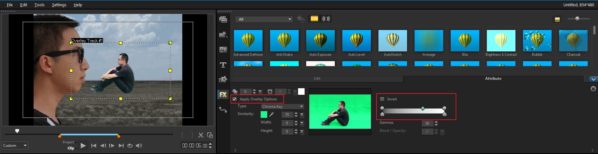 Chroma Key Tutorial How To Use Green Screen In Corel Videostudio Pro X10