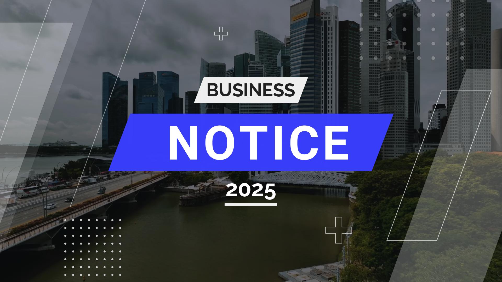 corporate announcement video template