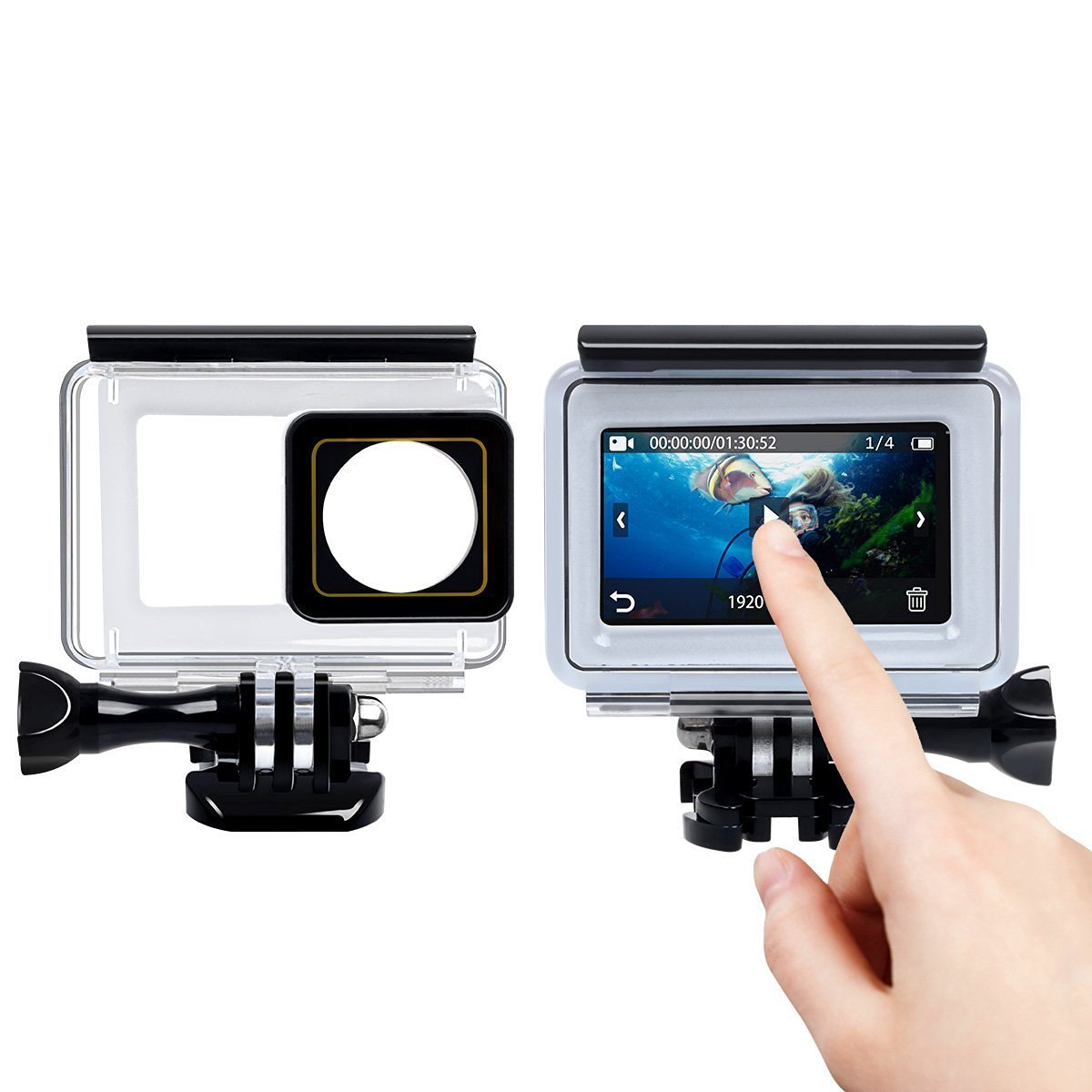 Yi 4k Action Camera 4k/30fps 12mp paquete de accesorios impermeable carcasa pantalla táctil 