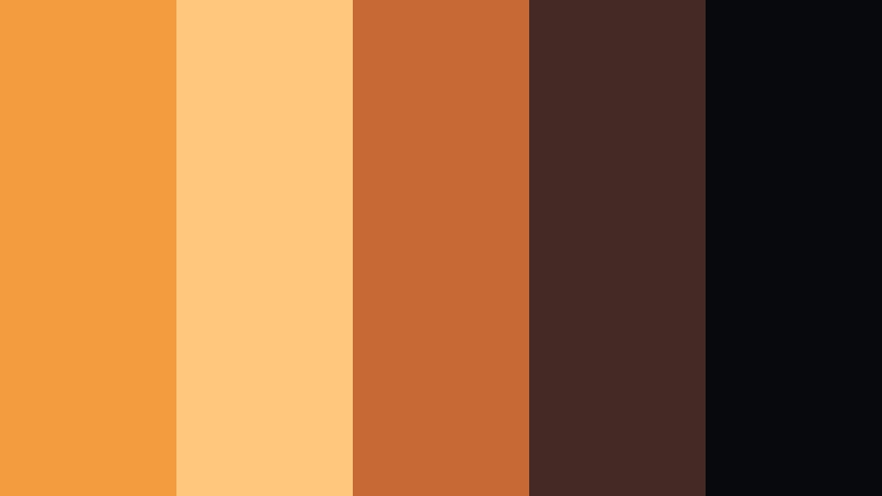 cosmic campfire nights cosmic amber color palette with hex codes