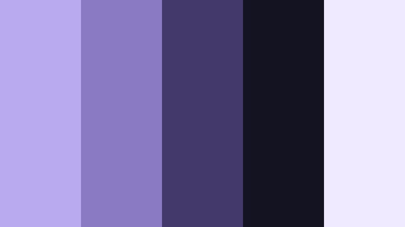 cosmic dusk sequence lunar lavender color palette with hex codes