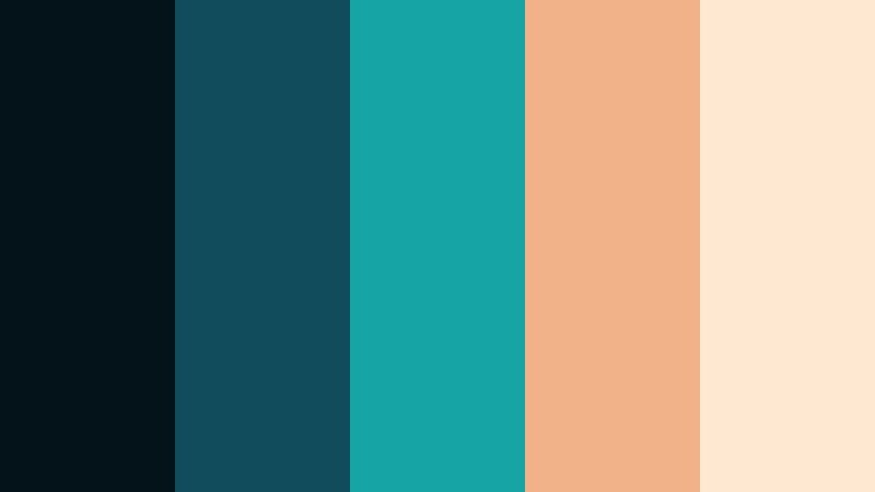 cosmic harbor night galaxy teal color palette with hex codes