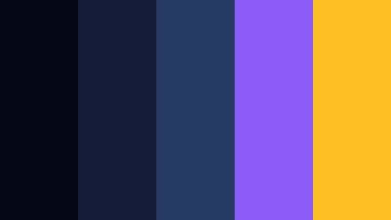 cosmic sapphire stream dark sapphire blue color palette with hex codes