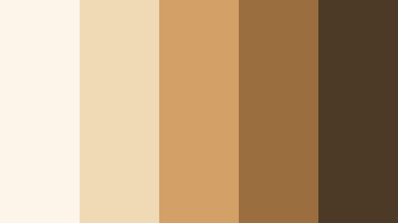 cottagecore caramel fields soft caramel color palette with hex codes