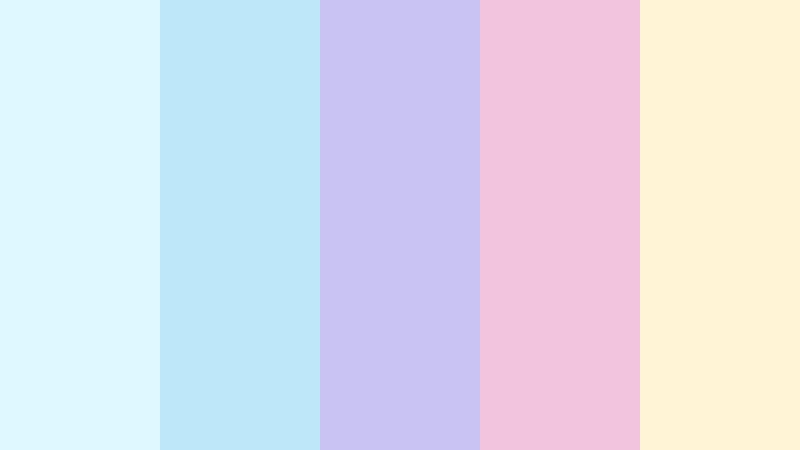 cotton candy air sky color color palette with hex codes