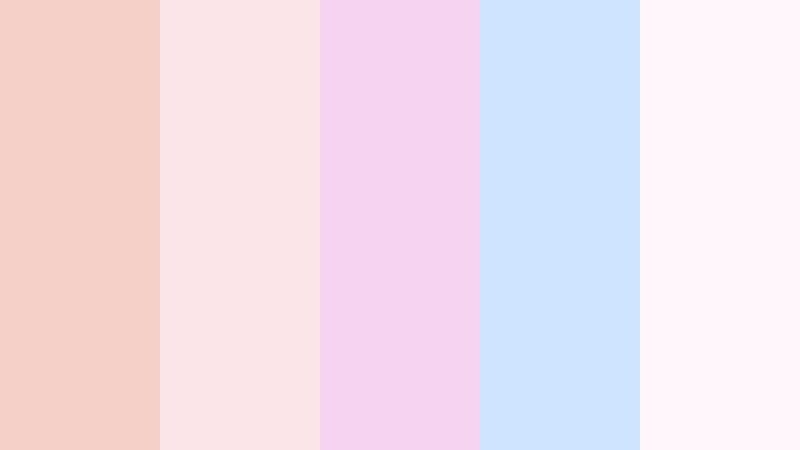 cotton candy balcony champagne blush color palette with hex codes