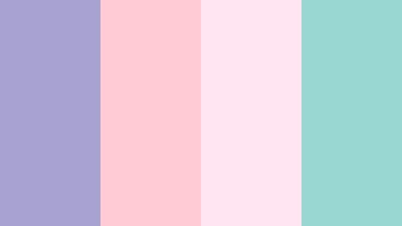 cotton candy commute dusty periwinkle color palette with hex codes