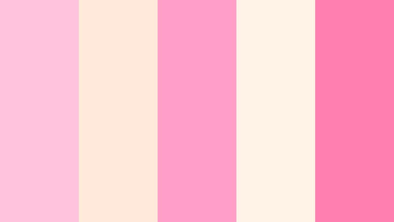 cotton candy cupcake stand pink and cream bakery color color palette with hex codes