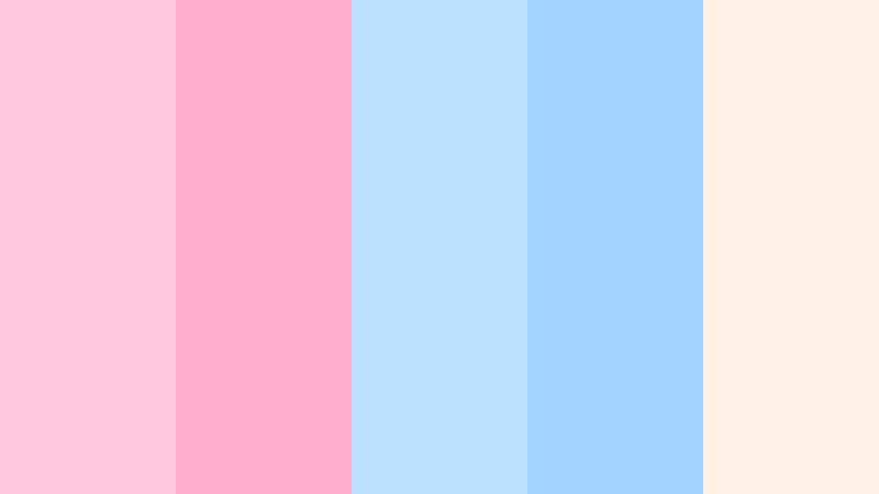 cotton candy daydream birthday video color color palette with hex codes