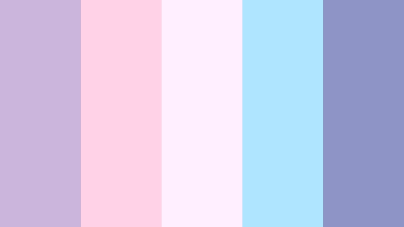 cotton candy dusk faded violet color palette with hex codes
