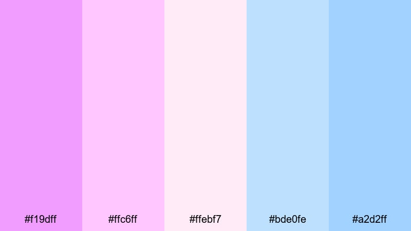 cotton candy heliotrope heliotrope color palette with hex codes