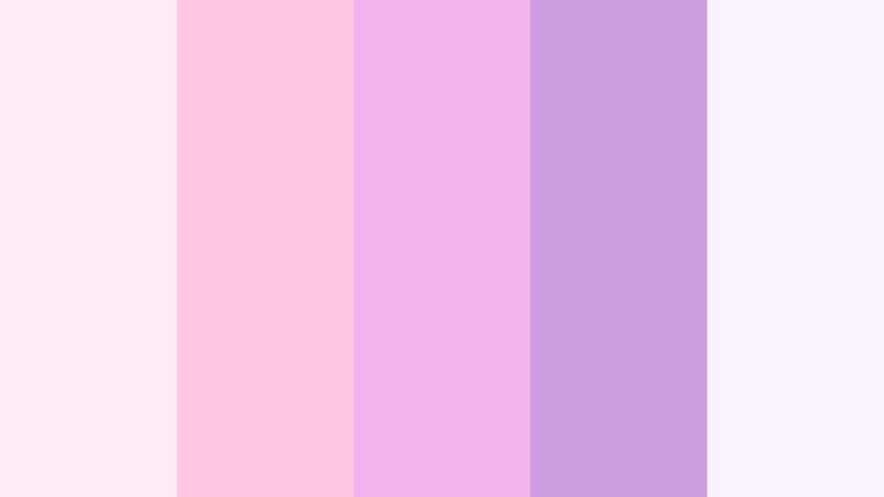 cotton candy horizon blush lavender color palette with hex codes