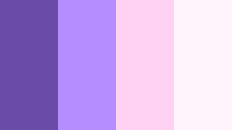 cotton candy nebula twilight purple color palette with hex codes