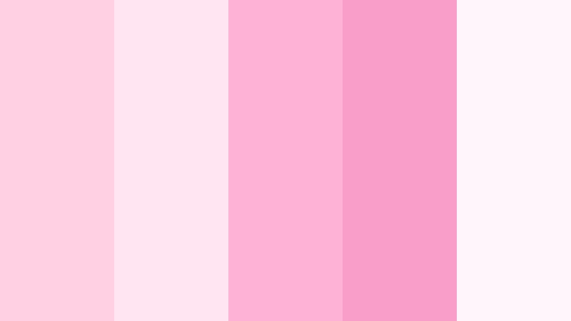 cotton candy promises feather pink color palette with hex codes