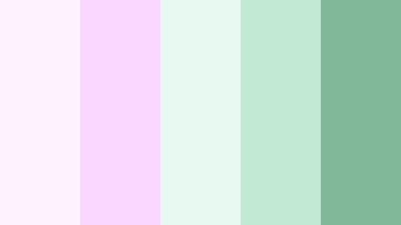 cotton candy sage mint sage color palette with hex codes