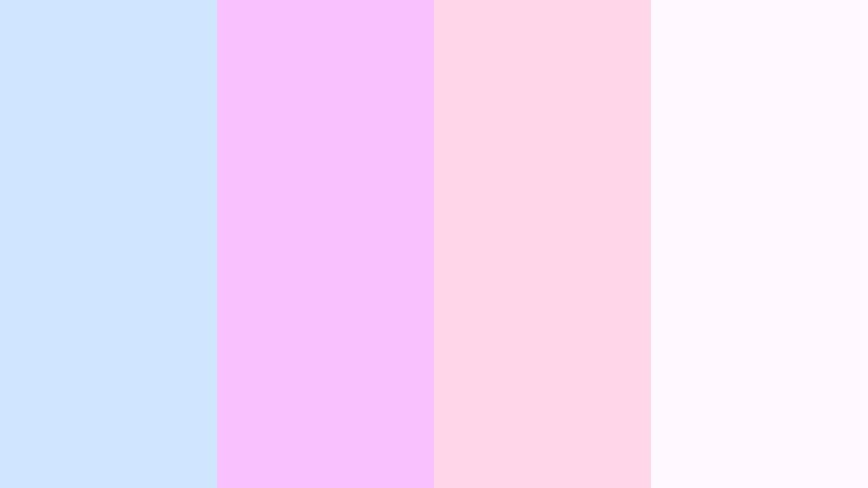 cotton candy skies cloud blue color palette with hex codes