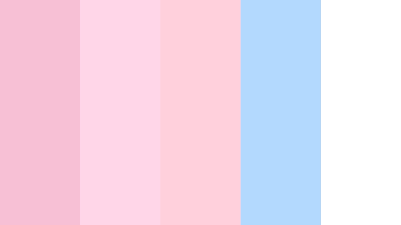 cotton candy skies rose quartz color palette with hex codes