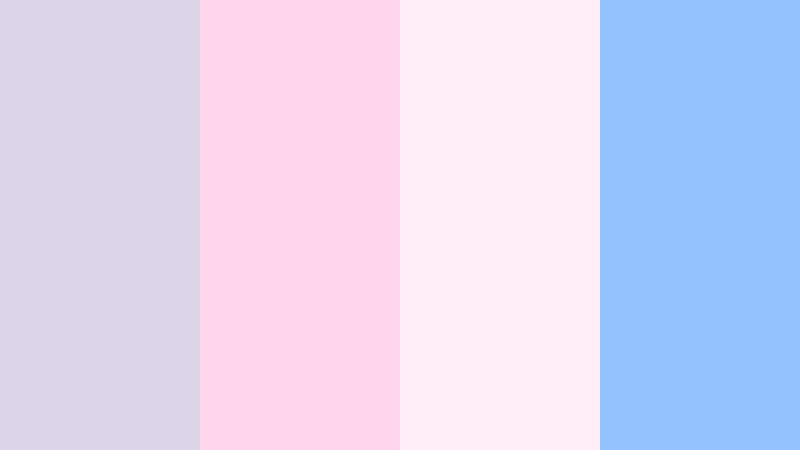 cotton candy skyline pale lilac gray color palette with hex codes