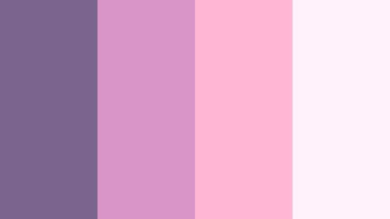 cotton candy smoke smoky purple color palette with hex codes