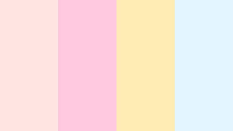 cotton candy street misty rose color palette with hex codes