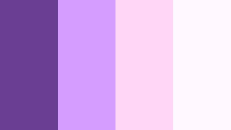 cotton candy velvet skies velvet violet color palette with hex codes