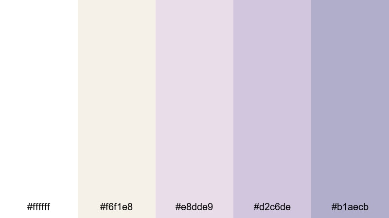 cotton cloud pearl pearl color palette with hex codes