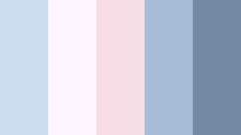cotton drift daydream pale sky color palette with hex codes