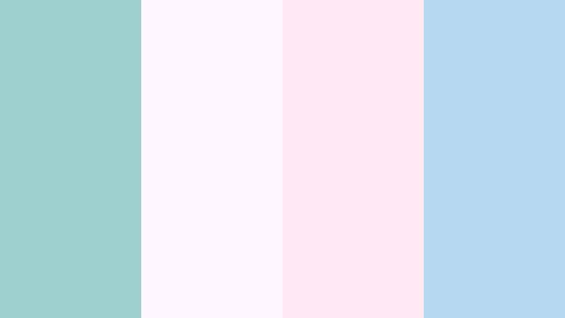 cotton sky fade cloudy aqua color palette with hex codes