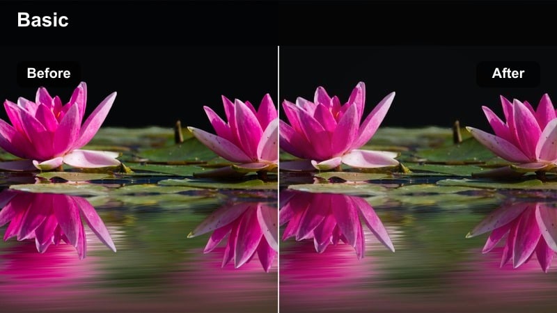 Top-down shot of hands cutting vegetables on a kitchen countertop for a cooking video.