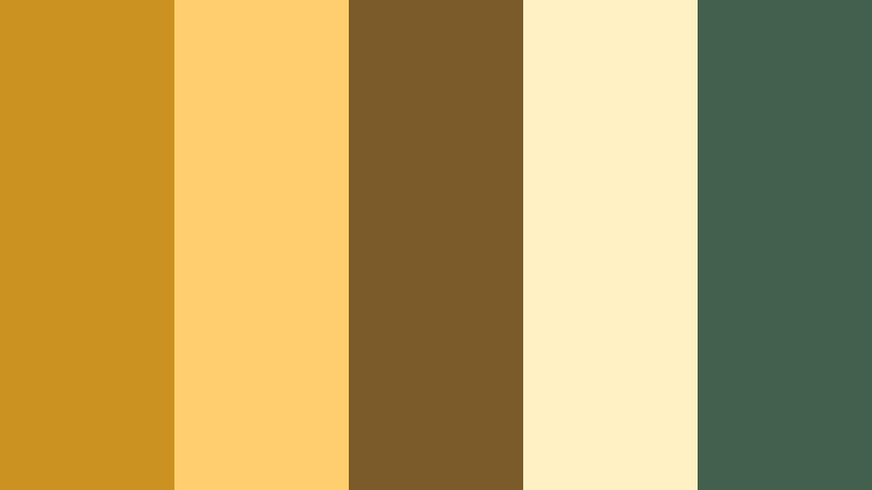 country market morning honey mustard color palette with hex codes
