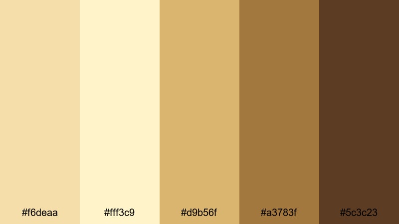 country market morning wheat color palette with hex codes