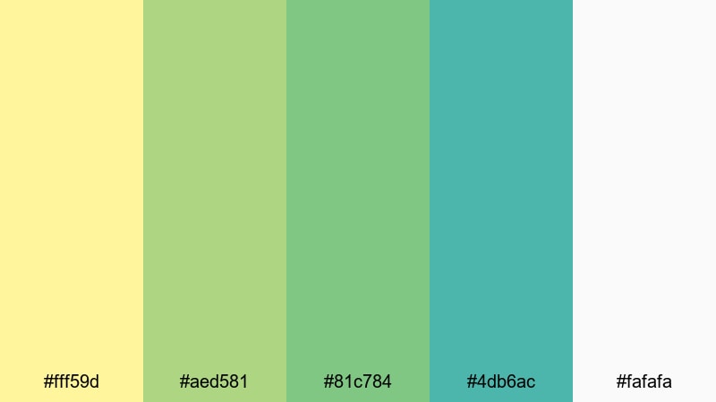 countryside picnic light daffodil color palette with hex codes