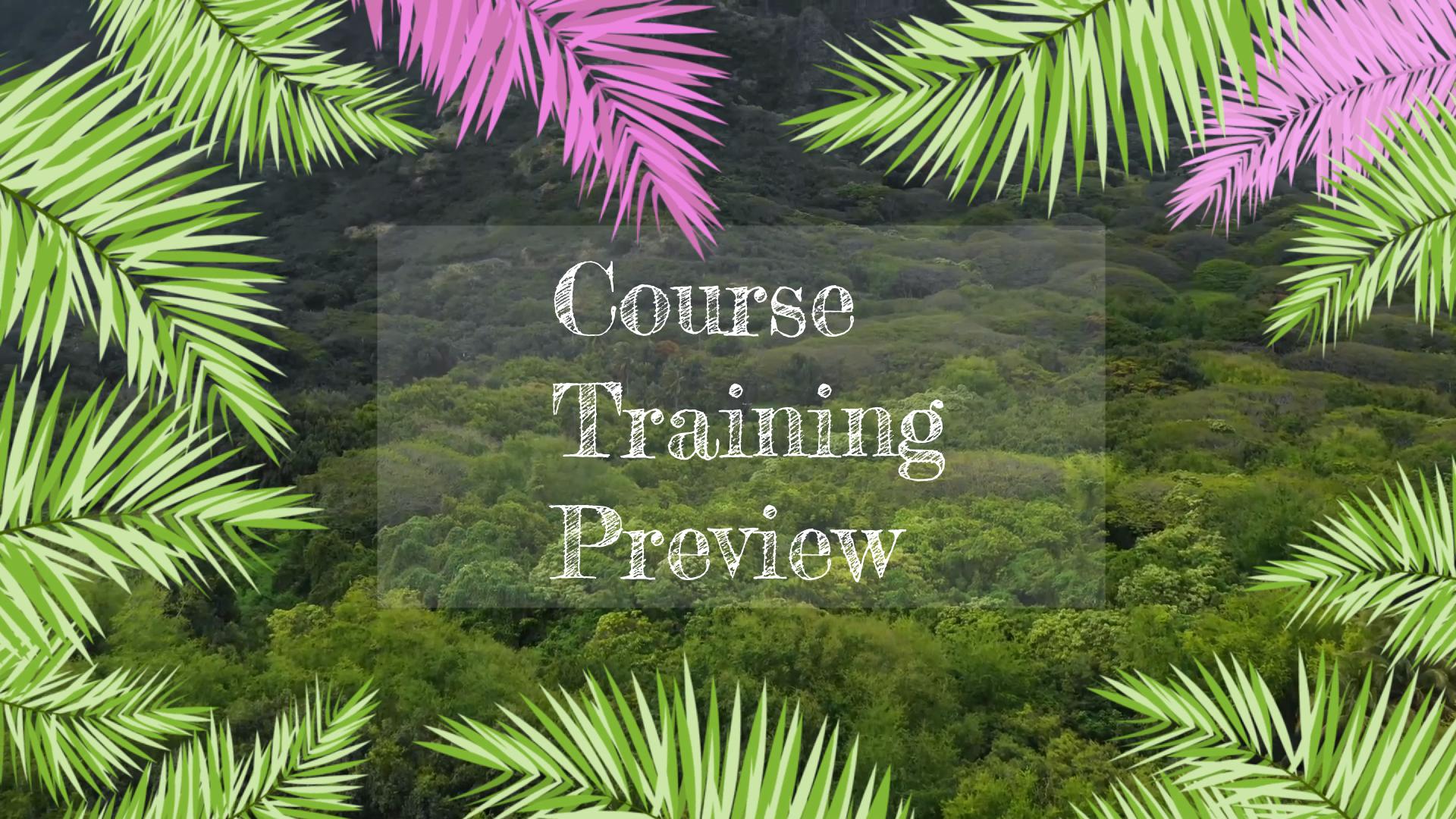 course training preview 09