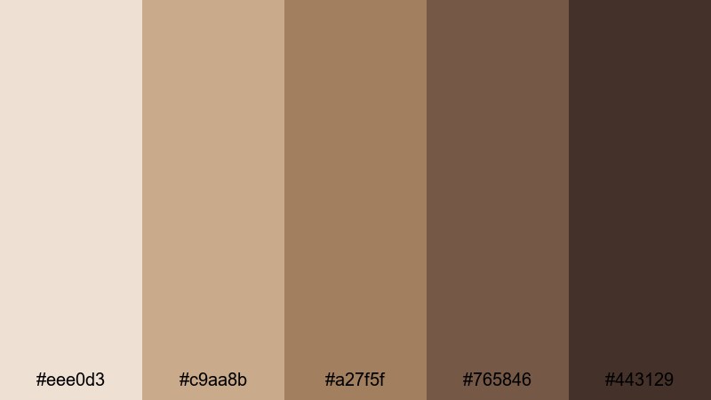 cozy cabin hearth taupe color palette with hex codes