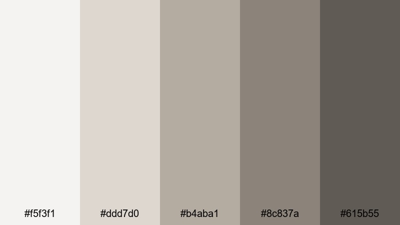 cozy cloud knit gray color palette with hex codes