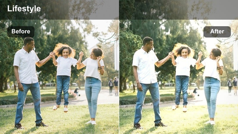 Friends on a couch in a warm living room watching TV with soft matte warm tones.