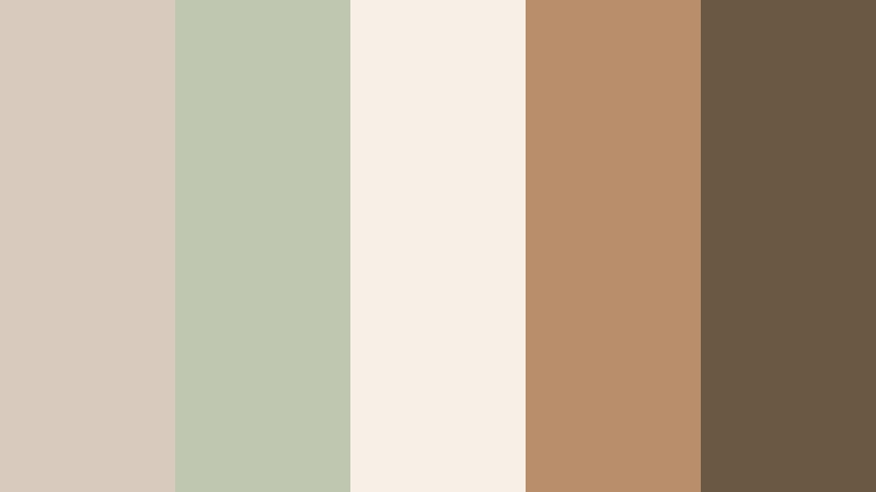 cozy reading nook sage beige color palette with hex codes