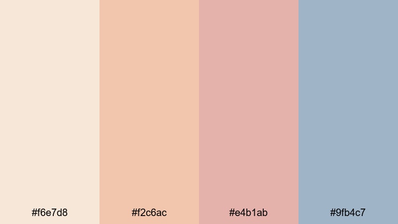 cozy town palette pixel art color palette with hex codes