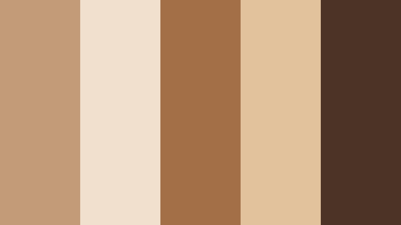 craft table neutral mix toasted beige color palette with hex codes