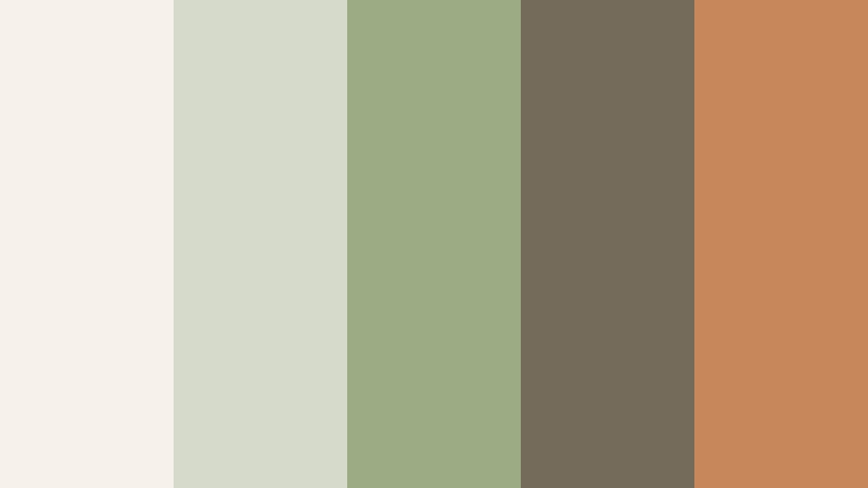 crafted clay and sage meadow sage color palette with hex codes
