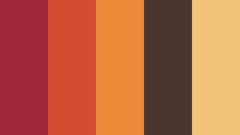 cranberry bonfire fall color palette color palette with hex codes