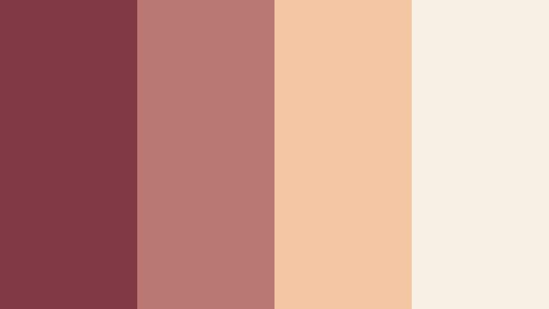 cranberry city coffee run muted cranberry color palette with hex codes