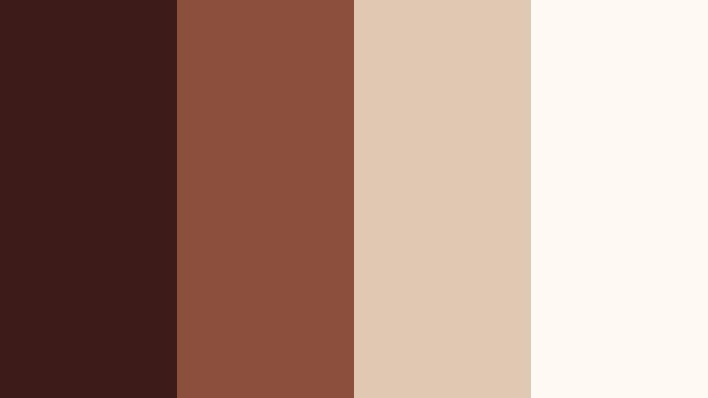 cream loft contrast vintage mahogany color palette with hex codes