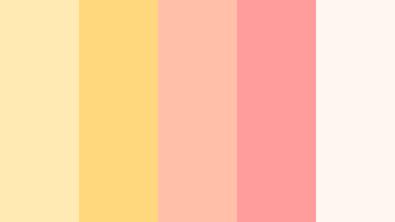 cream soda fizz buttery yellow color palette with hex codes