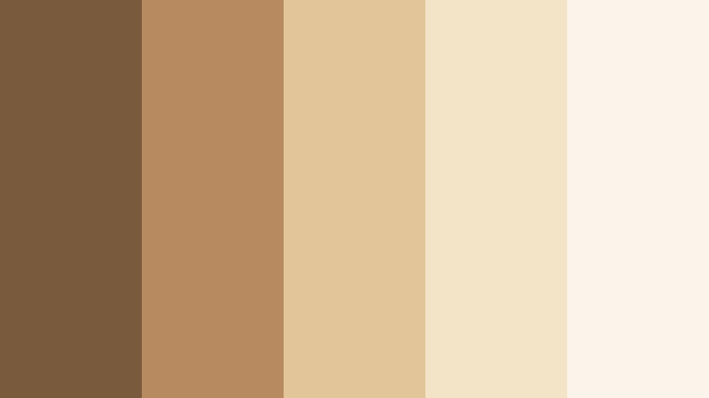 creamy hearth story latte brown color palette with hex codes