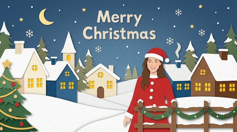 ai generated christmas card